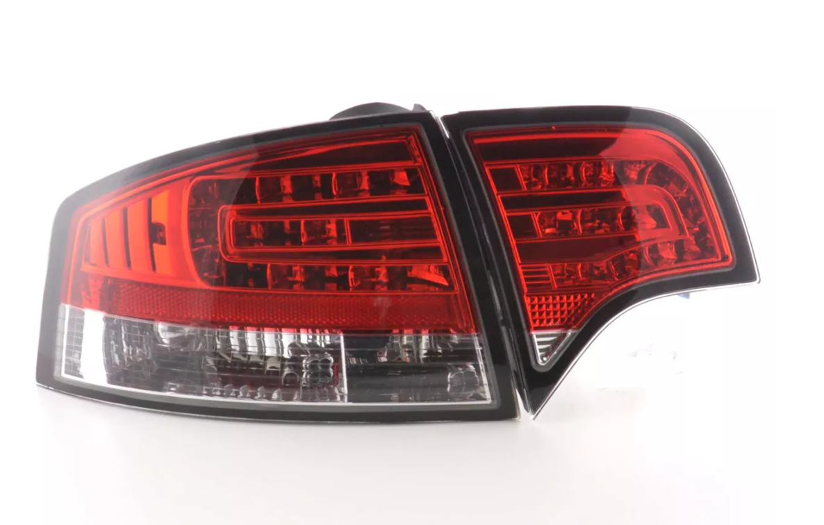 FK Set LED REAR Lights DRL Lightbar TAIL LIGHTS Black Audi A4 04-07 B6 8E B7