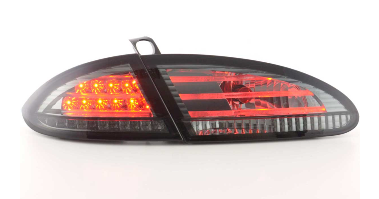 FK Pair LED Rear Lights Lightbar Seat Leon 2 MK2 1P 05-09 Smoke Light Bar LHD