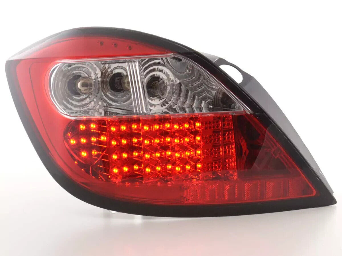 FK Pair LED Lightbar DRL Rear Lights Opel Vauxhall Astra H GTC 04+ red LHD