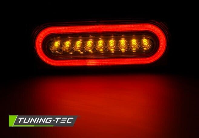 Tuning-Tec Pair LED Lightbar DRL Rear Lights W463 461 MB G-CLASS 90-12 SMOKE LHD