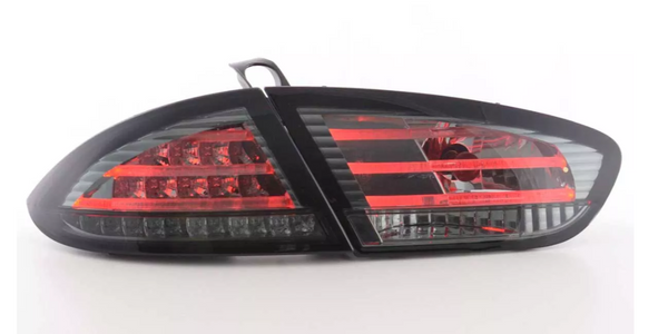 FK Pair LED Rear Lights Lightbar Seat Leon 2 MK2 1P 09-12 Black Smoke LHD