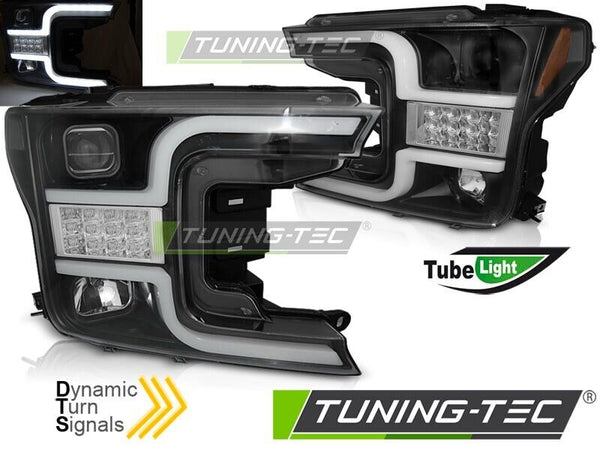 Tuning-Tec Pair LED DRL Halo Headlights FORD F150 MK13 17-20 LHD