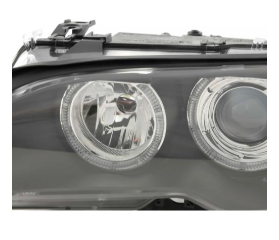 FK LED DRL Halo Projector headlights BMW 3-Series E46 Coupe 03-05 black M3