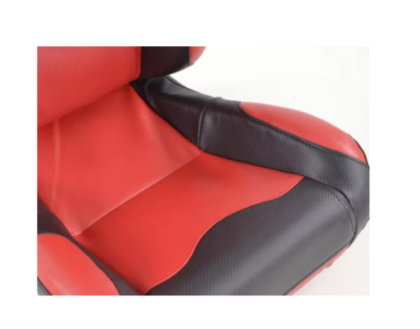 FK Universal Reclining Bucket Sportsitze – Red Carbon Design &amp; Black Edition