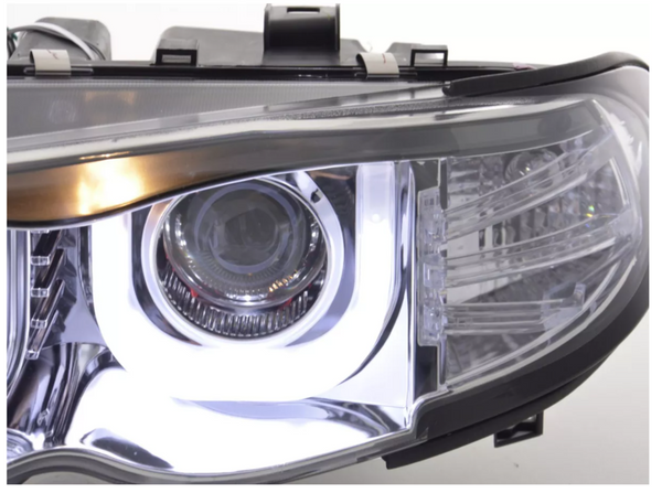 FK Pair LED DRL 3D Halo headlights BMW 3-Series E46 Saloon Touring 02-05 LHD