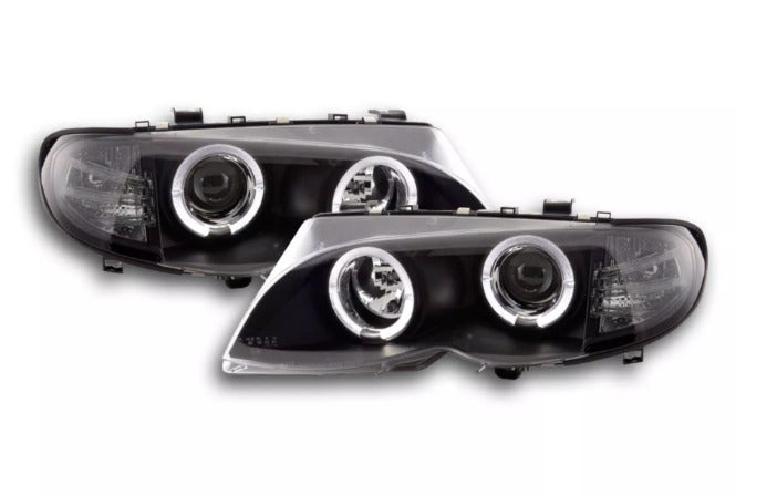 FK Pair LED DRL Projector headlights BMW 3-Series E46 Saloon Touring 02-05 RHD