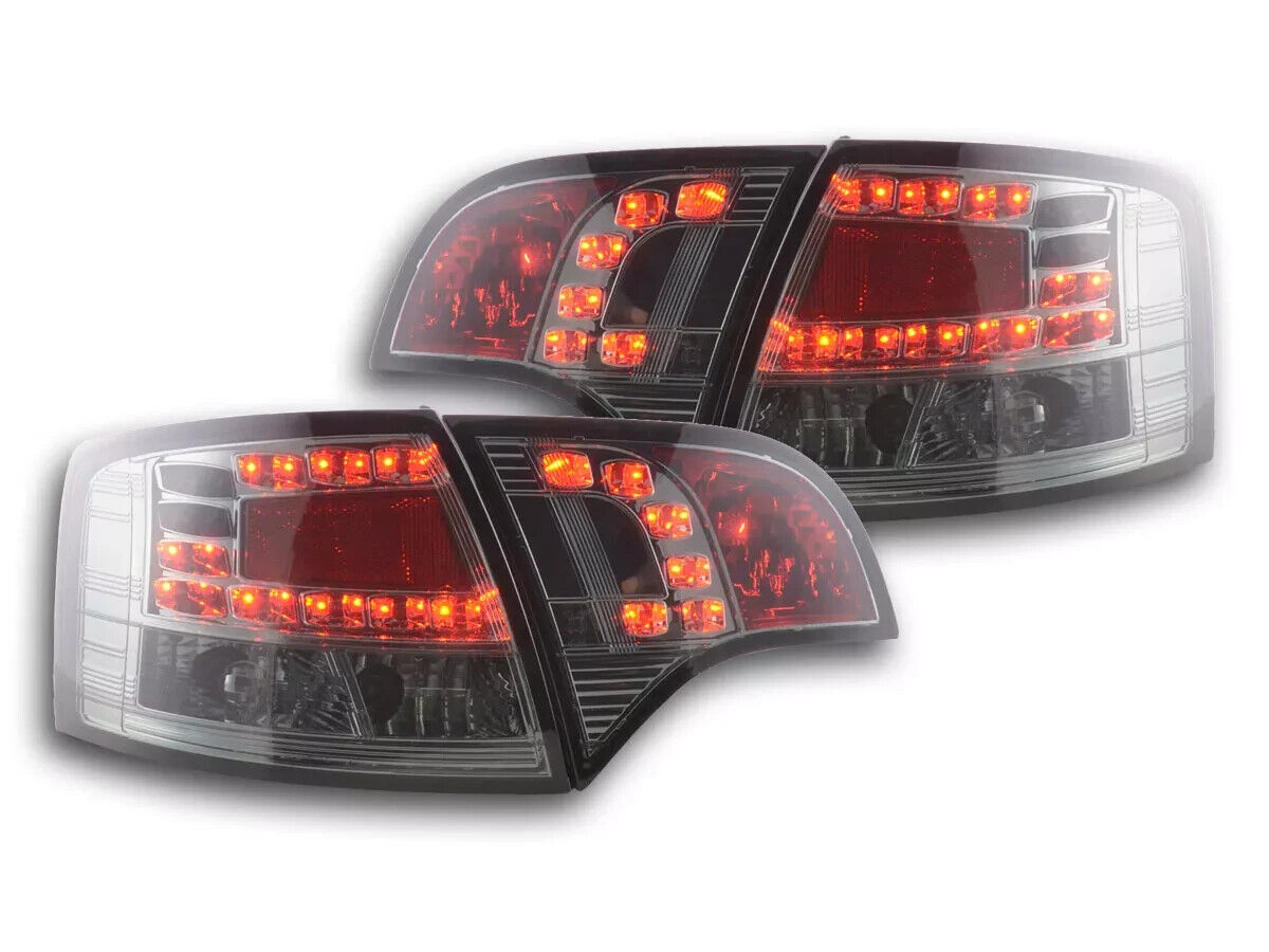 FK Set LED REAR Lights DRL Lightbar TAIL LIGHTS Black Audi A4 B6 8E S4 04-08 LHD