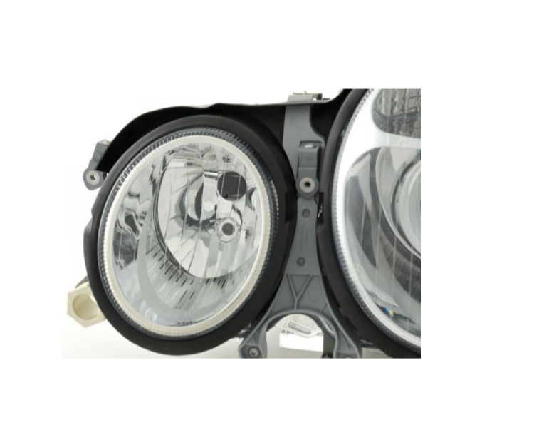 FK LED DRL Angel Eye Projektor-Scheinwerfer-Set Mercedes E-Klasse 210 W210 98–01 LHD