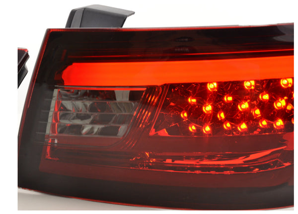 FK Pair LED Lightbar DRL Rear Lights Renault Clio 4 MK4 X98 12-16 red black LHD