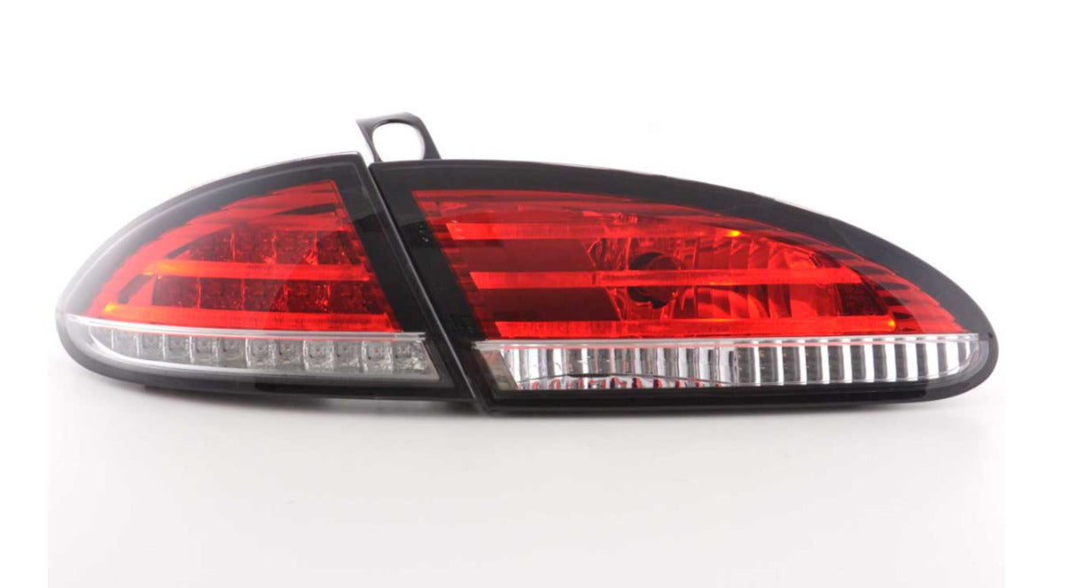 FK Pair LED Rear Lights Lightbar Seat Leon 2 MK2 1P 05-09 Red Clear LHD