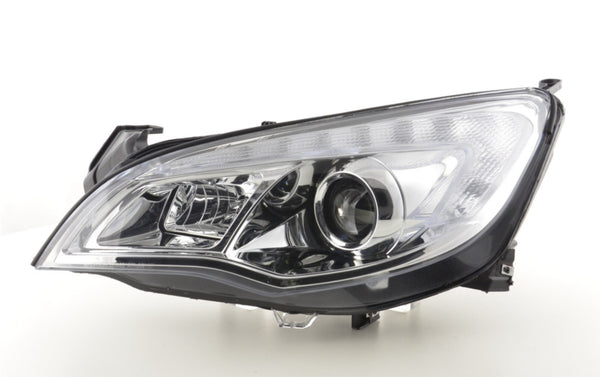 FK LED DRL Halo Lightbar Headlights Opel Vauxhall Astra J 5-dr 09-12 chrome LHD