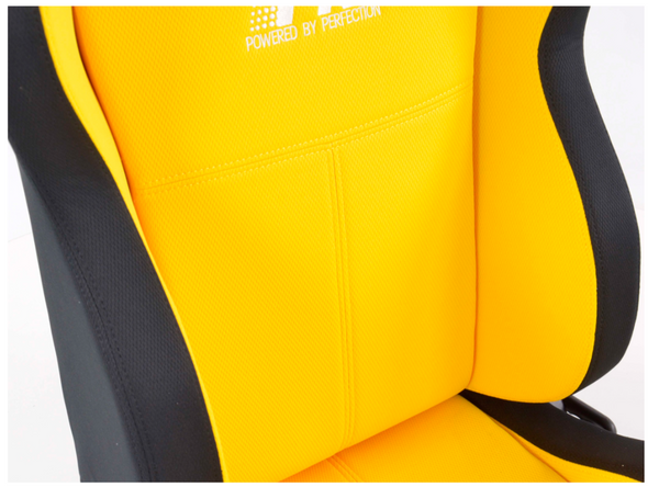 FK Pair Universal Reclining Bucket Sports Seats - Race Black & YELLOW Edition