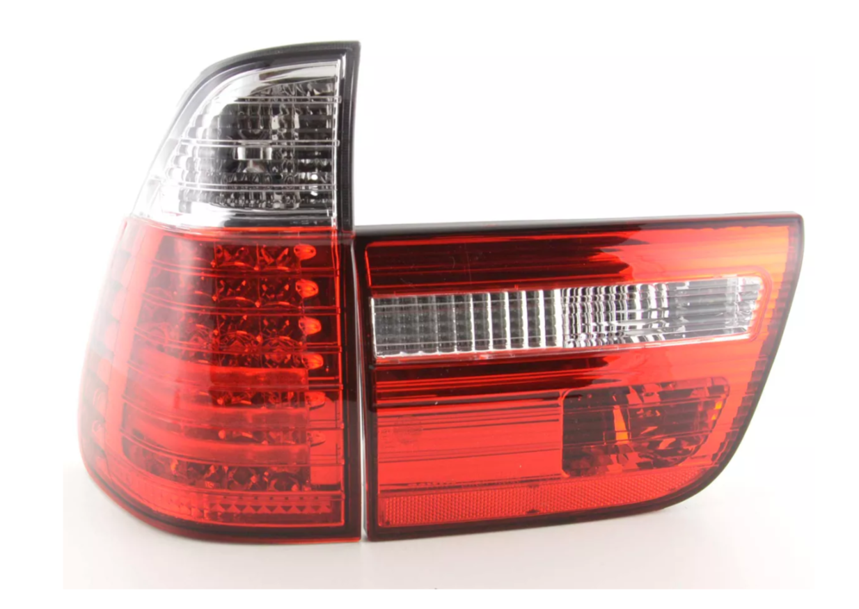 FK Paar LED-RÜCKLEUCHTEN BMW X5 E53 98-02 Crystal LHD