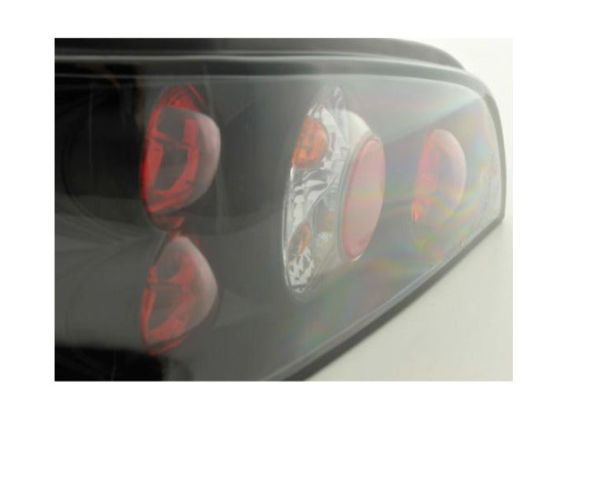 FK Pair Crystal REAR LIGHTS Peugeot 106 2 S2 1C 1A 96-03 black red LHD