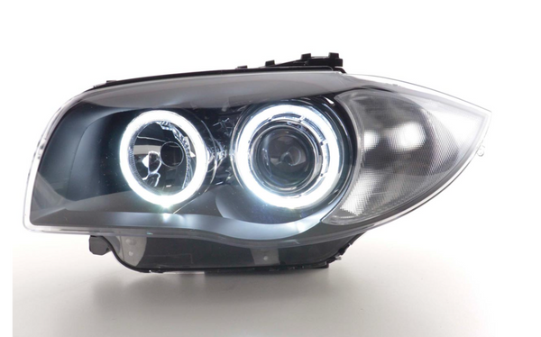 FK Set LED Angel Headlights DRL BMW 1-Series E87 E88 E81 E82 1M LHD 04+ LHD RHD