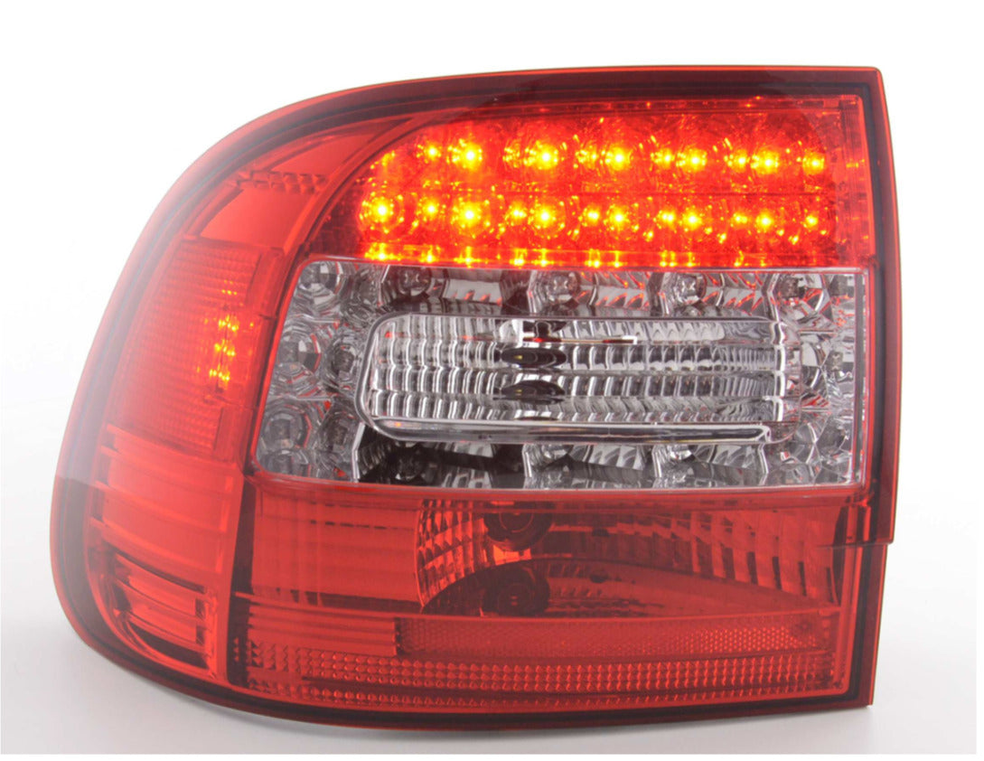 FK Pair LED DRL Lightbar REAR LIGHTS Tail Lamps Porsche Cayenne 955 02-06 red clear 9PA LHD