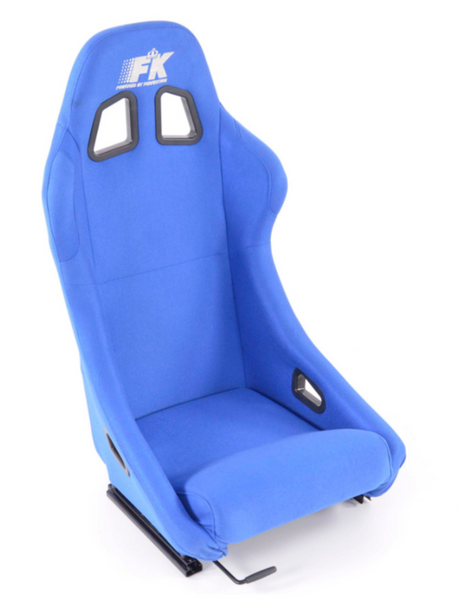 FK Universal Full Bucket Sports Seats BLUE Car 4x4 Kit Van inc slide runners