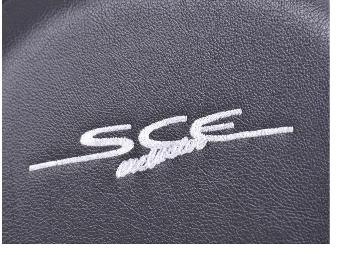 SCE Sportive Pair Universal Reclining Bucket Sports Seats Black Stitched Edition