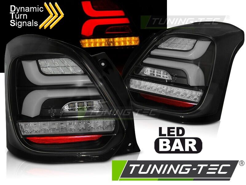 Tuning-Tec Pair LED Lightbar DRL Rear Lights SUZUKI SWIFT 6 MK6 17- SMOKE LHD