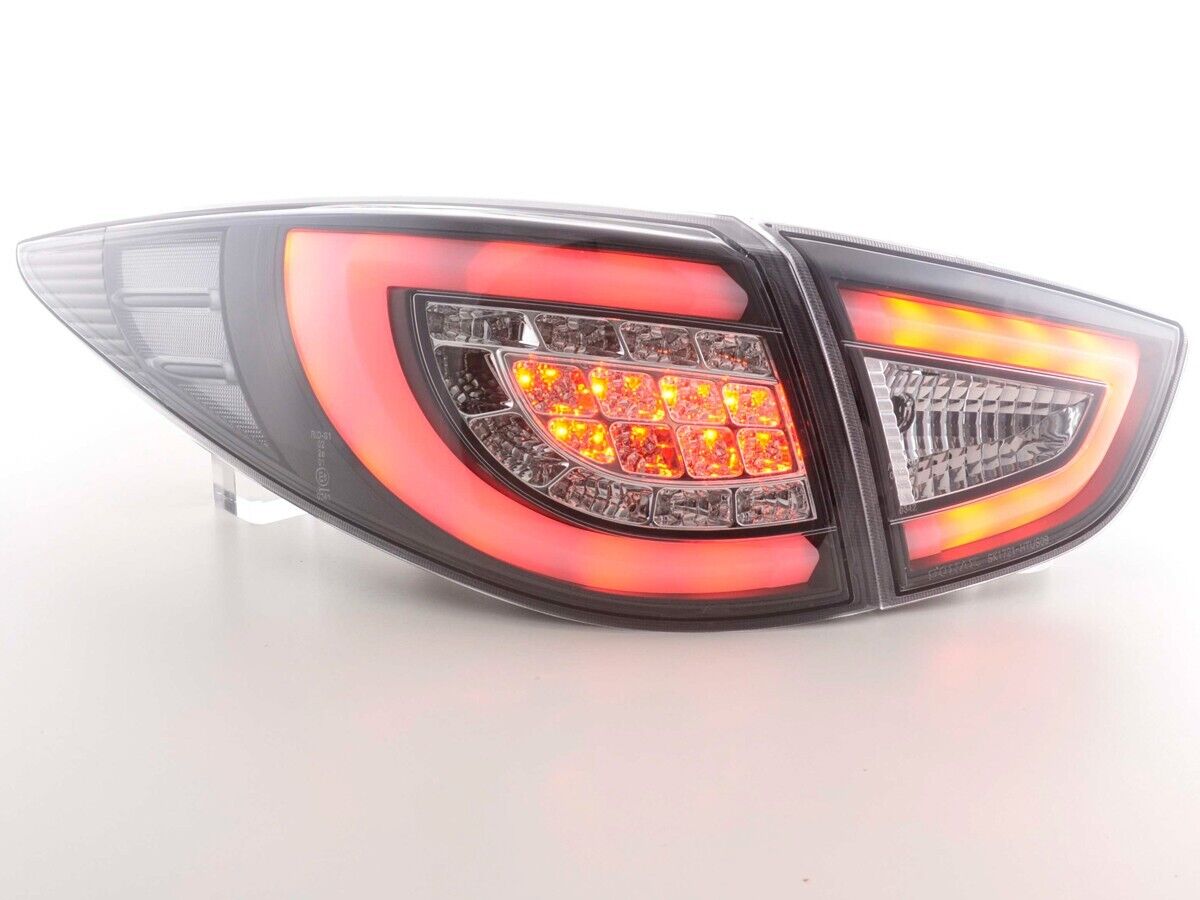 FK Pair Hyundai ix35 2009-2015 EL LED DRL Lightbar Rear Lights Tail Lamps Black LHD