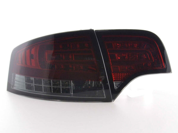 FK LED REAR Lights DRL Lightbar TAIL LIGHTS Black Audi A4 04-07 B7 8E Saloon LHD