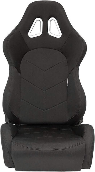 AS x1 TN Textile Sports Fold & Recline Bucket Seat Black inc slides