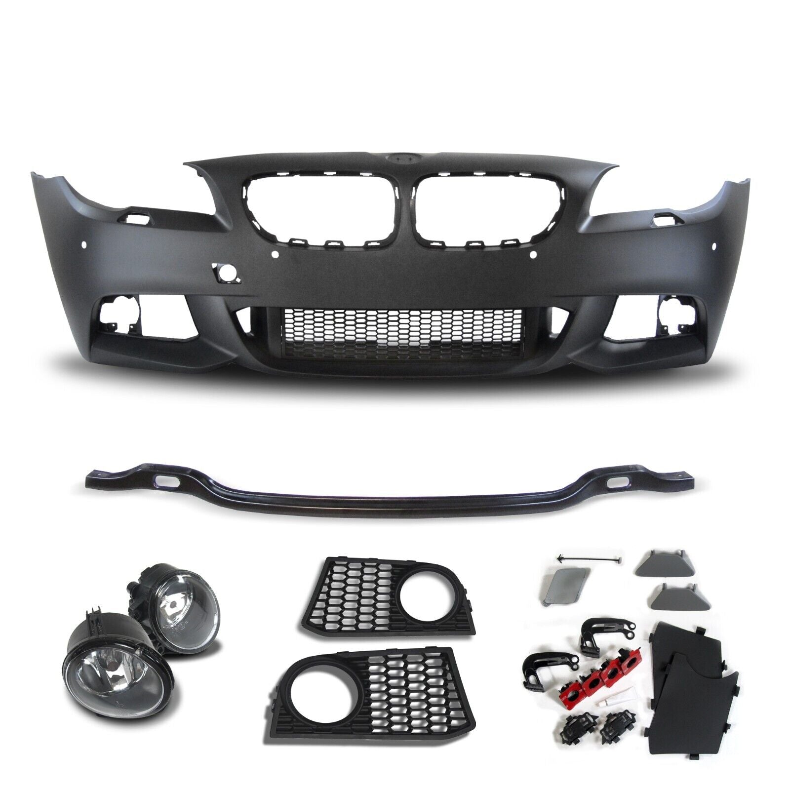 JOM BMW  5-series 5er F10 F11 Touring 10-15 Front Bumper Polyp Unpainted +Grille