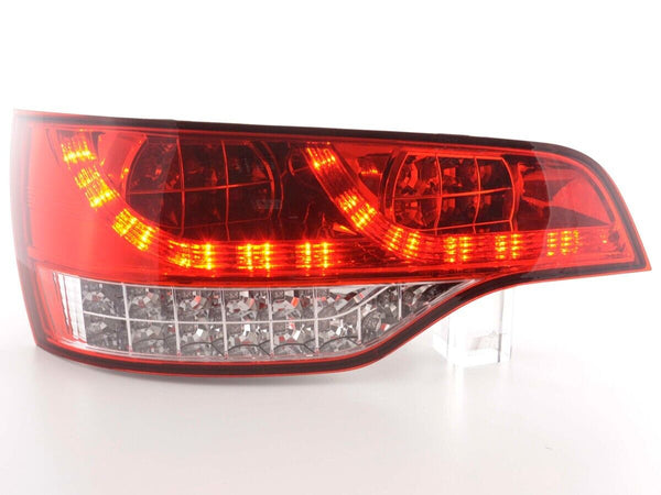 FK Automotive Pair LED Lightbar DRL Rear Lights Tail Lamps Audi Q7 06+ 4L Clear Red LHD