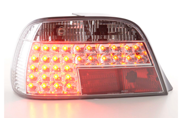 FK Paar LED-Lichtleisten-Rückleuchten BMW 7er E38 95-02 Chrom