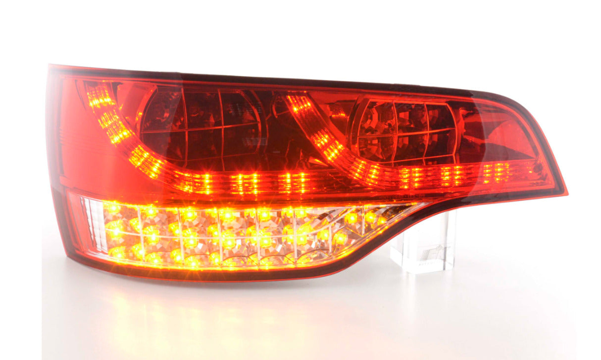 FK Pair Audi Q7 4L 06+ LED DRL Lightbar REAR TAIL BACK LIGHTS Red & Clear LHD