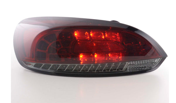 FK Pair LED REAR LIGHTS Lightbar DRL VW Scirocco 3 MK3 13 08+ black smoke red