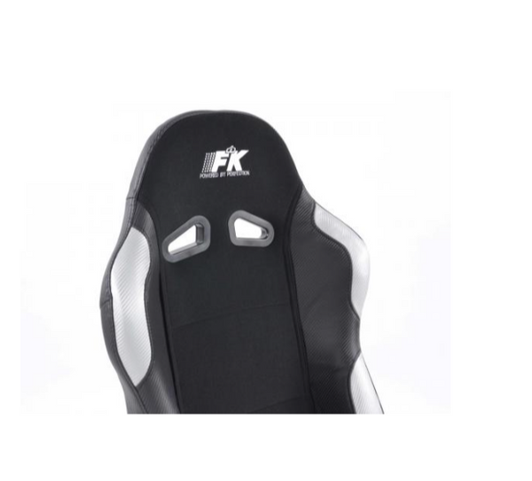 FK Universal Reclining Bucket Sports Seats - Silver Grey Carbon & Black Edition