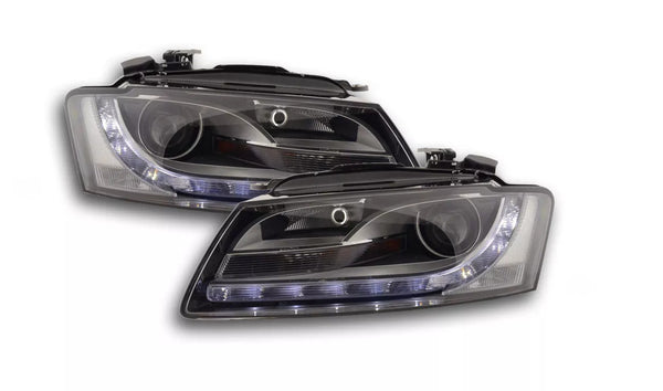 FK LED DRL Lightbar Deluxe Edition Headlights A5 8T 8TA 8F 07-08 chrome LHD