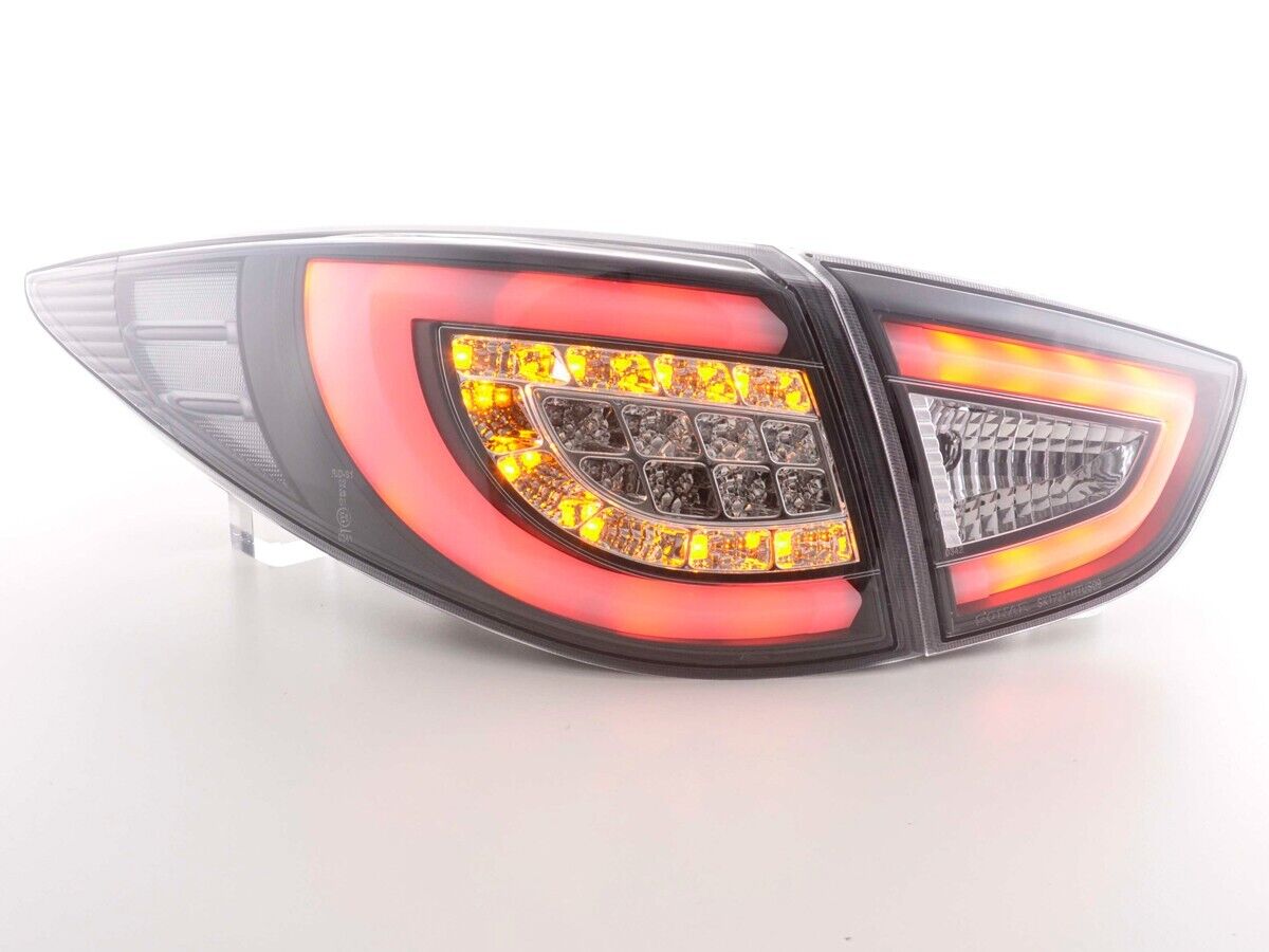 FK Pair Hyundai ix35 2009-2015 EL LED DRL Lightbar Rear Lights Tail Lamps Black LHD