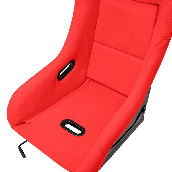 ATS MO x1 Universal Reclining Fixed Back Bucket Seat Red inc slides