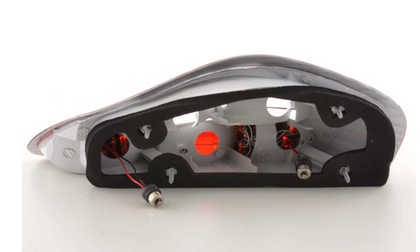 FK Paar LED-Lichtleiste DRL Rückleuchten Porsche Boxster 986 1996–2004, klares Rot, LHD