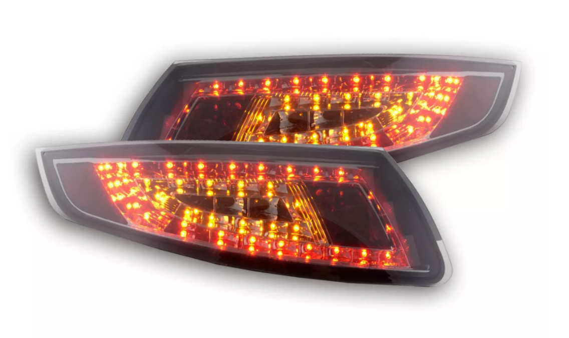 FK Pair LED DRL Lightbar Rear Lights Porsche 911 997 05-09 smoked chrome GT LHD