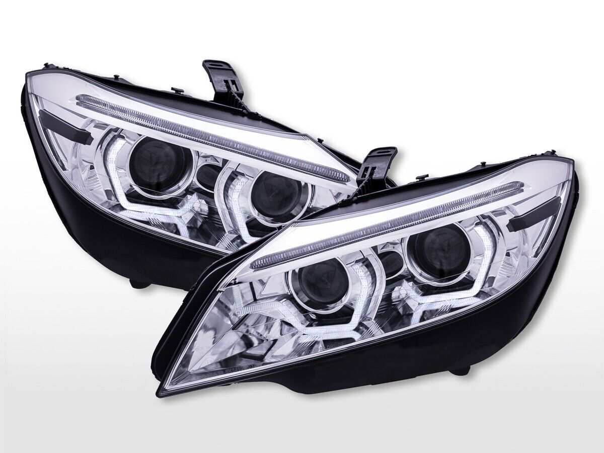 FK Pair LED DRL 4D Lightbar Projector Headlights BMW Z4 E89 09-13 chrome LHD M