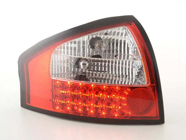 FK Pair LED Lightbar DRL Rear Lights Tail Audi A6 4B 97-03 clear A6 C5 S6 Style LHD