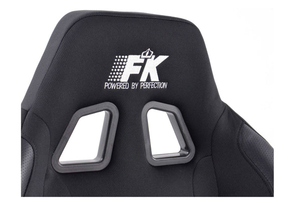 FK Pair Universal Reclining Bucket Sports Seats Black Heated & Massage DELUXE ED