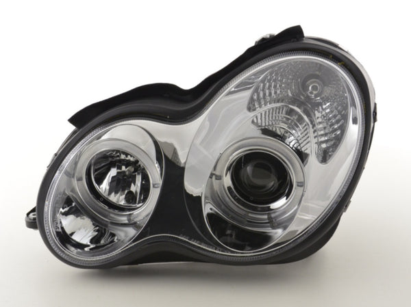 FK LED DRL Angel Eye Projector Headlight set Mercedes C-Class W203 00-07 RHD