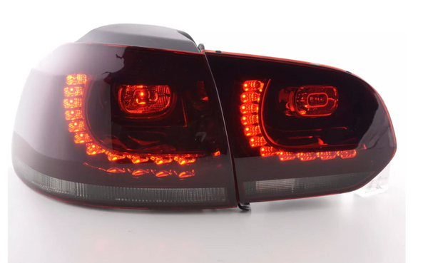 FK VW GOLF MK6 MK 6 08–12 1K LED REAR LIGHTS LAMPS TAIL BLACK LHD GTI LOOK