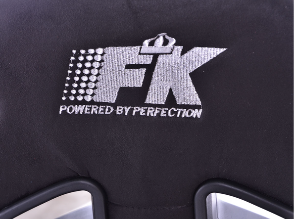 FK Pair of Universal Reclining Bucket Sports Seats - Deluxe Synthetic Suede / Alcantara Black Edition