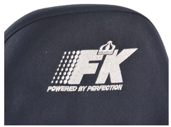 FK Pair Black Universal Racing Sports Bucket Seats Fixed Back Drift Track