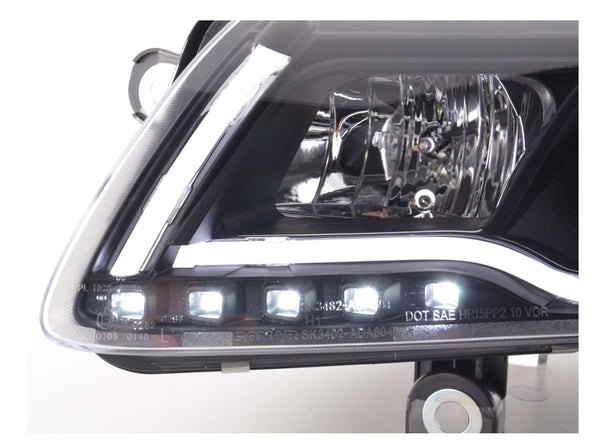 FK LED Headlights LED DRL Projector Audi A6 type C6 4F 04-08 black edition LHD