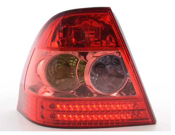 FK Pair LED DRL Lightbar REAR LIGHTS Toyota Corolla notchback E12 02-04 red LHD