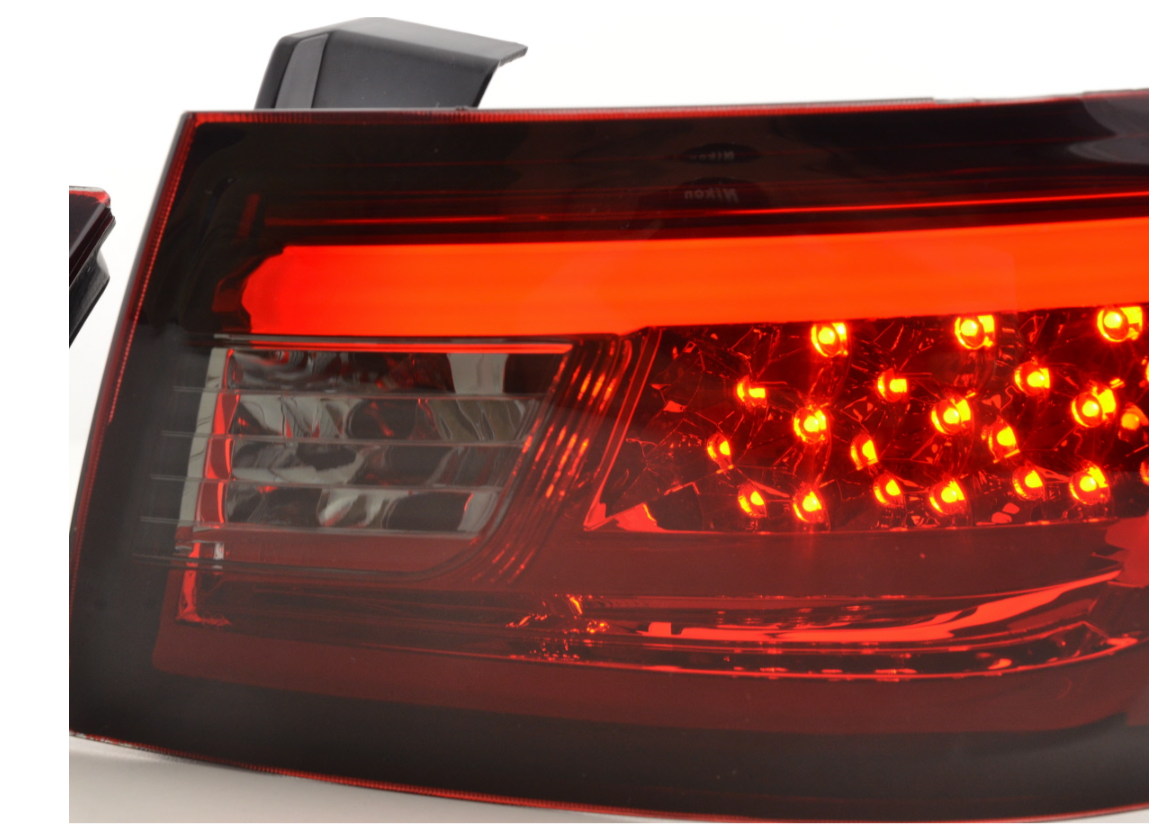 FK Paar LED-Lichtleiste DRL Rückleuchten Renault Clio 4 MK4 X98 12-16 rot schwarz LHD