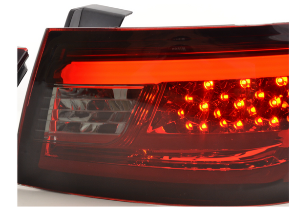 FK Pair LED Lightbar DRL Rear Lights Renault Clio 4 MK4 X98 12-16 red black LHD / RHD