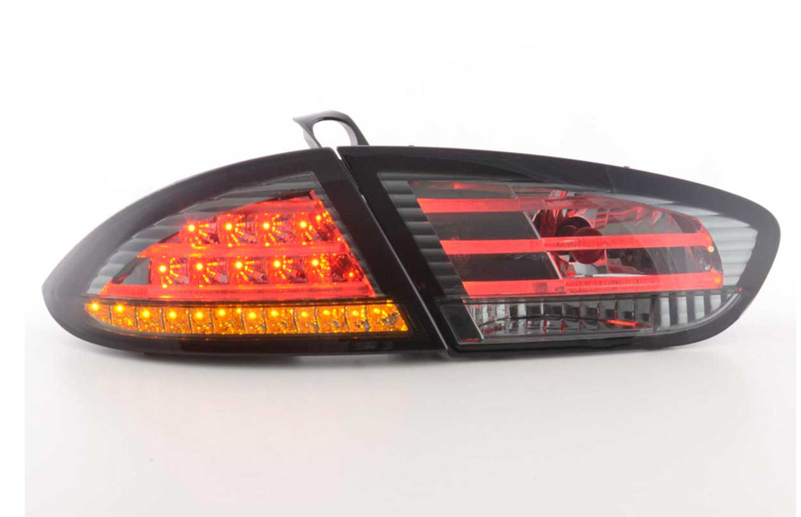 FK Pair LED Rear Lights Tail Lightbar Seat Leon 2 MK2 1P 09-12 black smoke LHD