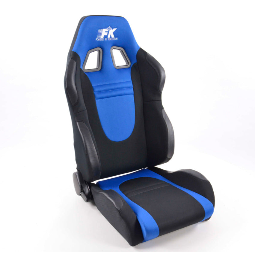 FK x1 Single Universal Blue & Black Sports Bucket Seat Car Racing Simulator Sim